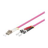Patch Cable Fiber Duplex OM4 (Multimode 50/125) LC/ST LSZH Replaceable Polarity 7.5m Good Connections