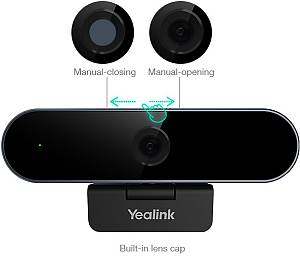 Yealink Webcam 1080p USB-A with Microphone & Privacy Lens Cap UVC20
