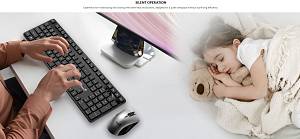 Genius Keyboard-Mouse Set Wireless AI+Voice Typing KM-8216S English