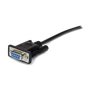 StarTech 2m Black Straight Through DB9 RS232 Serial Cable - M/F