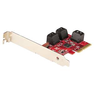 STARTECH.COM PCIe SATA Controller Card - 6 Port SATA Erweiterungskarte/Kontroller - 6Gbit/s - Voll-/Low-Profile Blende Hard Drive