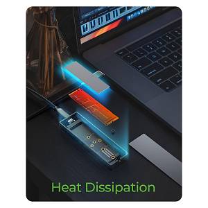 ICY BOX M.2 NVMe & SATA enclosure. RGB lighting. USB 3.2 Gen 2. 10 Gbps