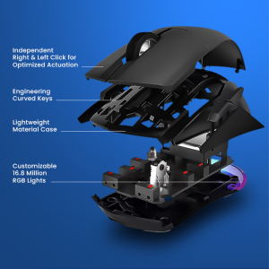 Armaggeddon Gaming 12000CPI Silent Wired Black