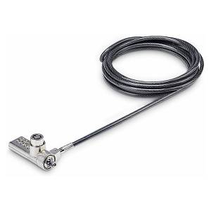 StarTech 10-Pack Doppelzugriff Laptopschloss 2m Cable Lock with Schlussel and Zahlenschloss