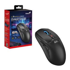 Genius Gaming Mouse Wireless+BT Rechargable & Lightweight RGB 4800DPI Scorpion M8300 Black