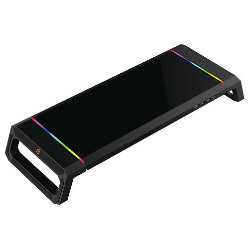 CONCEPTRONIC Monitortischerhöhung Gaming +4xUSB-A2.0 schwarz