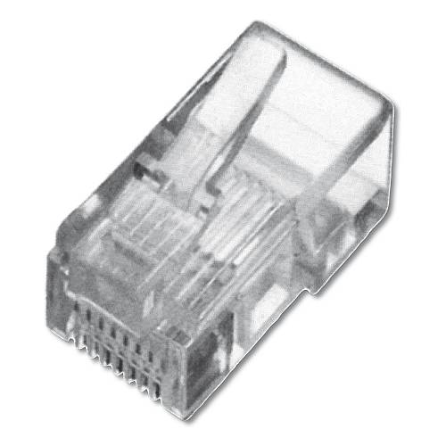 Modularstecker. fr Rundkabel. 8P8C ungeschirmt
