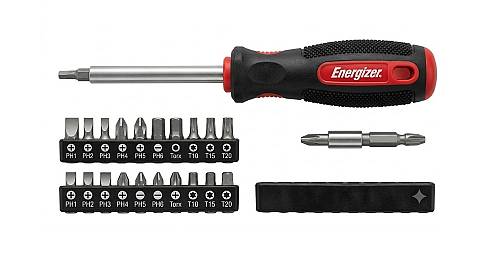 Energizer Power Tool Manual Screwdriver Set With 18 Bits