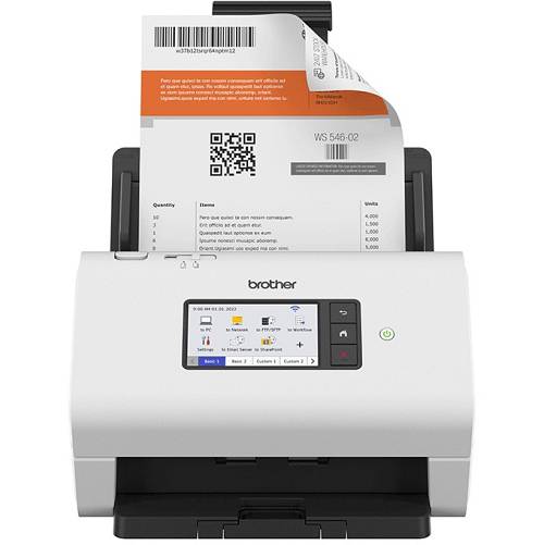 Brother ADS-4900W , Document scanner , Dual CIS , Duplex , A4 , 600 dpi x 600 dpi , up to 60 ppm (mono) , up to 60 ppm (colour) , ADF (100 sheets) , up to 9000 scans per day , USB 3.0, LAN, Wi-Fi(n), USB 2.0 (Host)