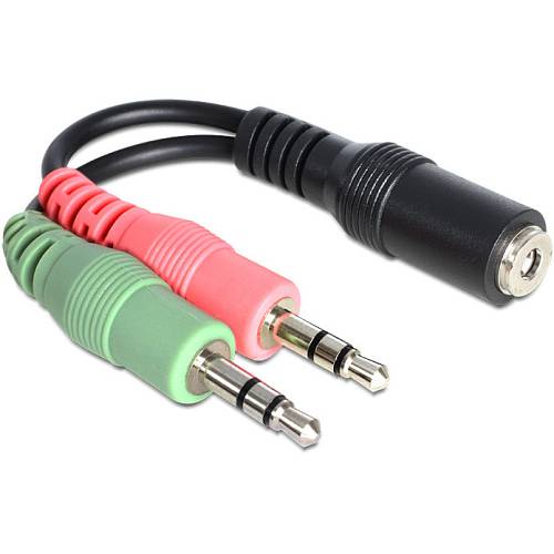DELOCK Adapterkabel Klinke 3.5mm 4P