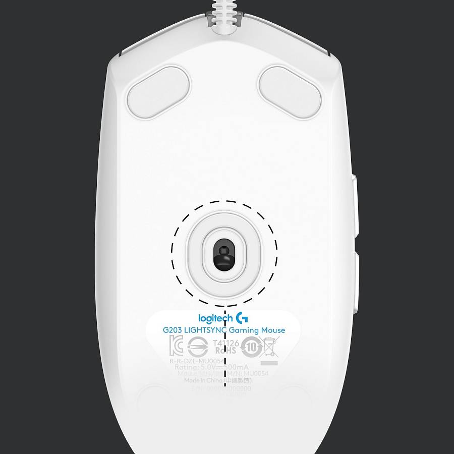 Logitech G203 LIGHTSYNC Gaming Mouse white