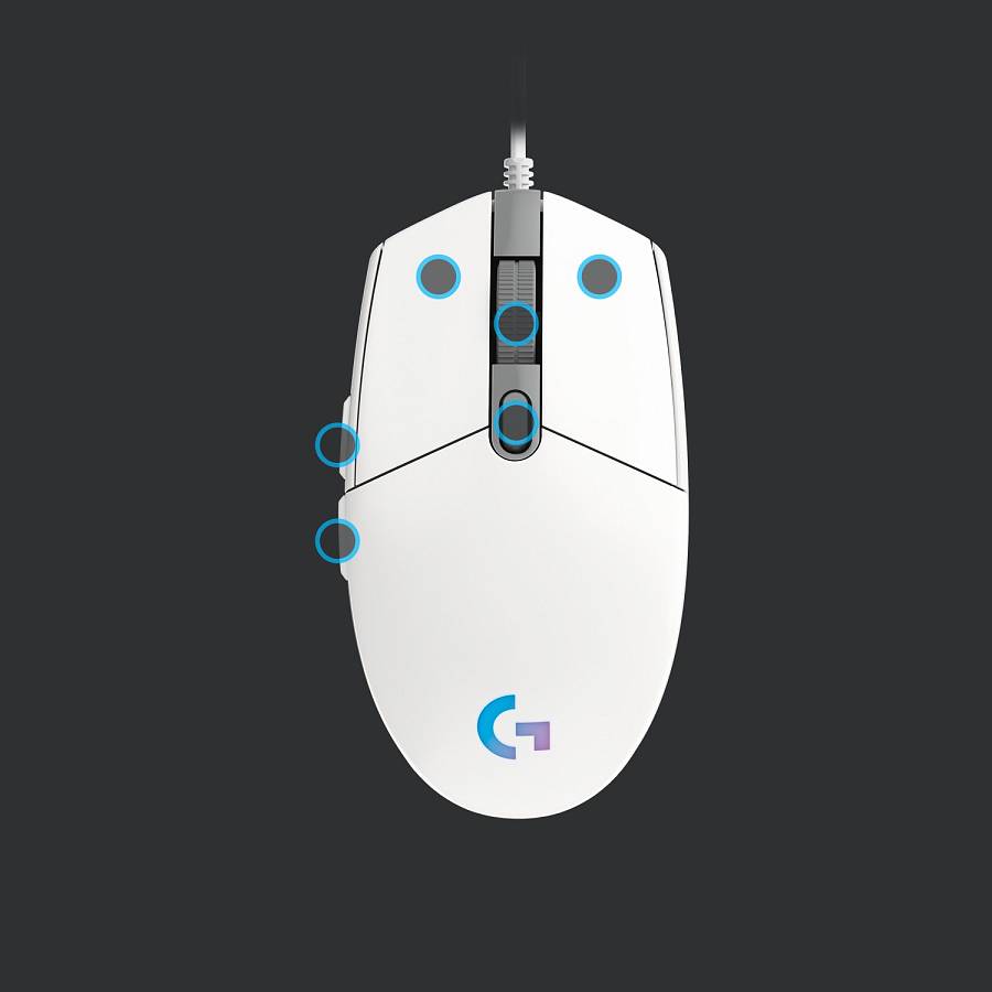 Logitech G203 LIGHTSYNC Gaming Mouse white
