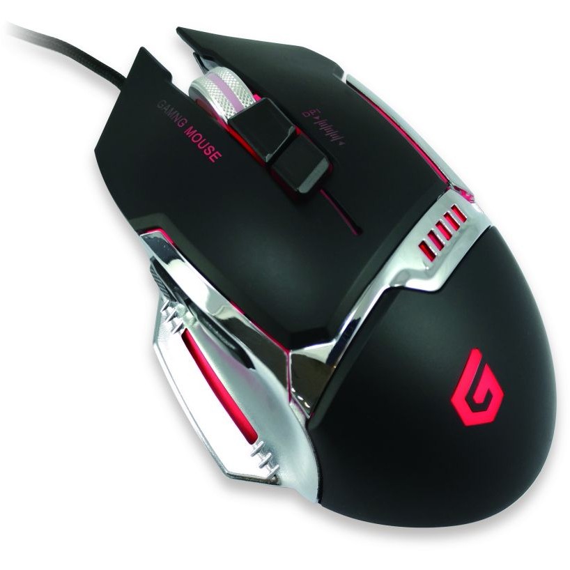 Conceptronic Gaming USB IC sensor.DJEBBEL02B Wired 4000 DPI Black, Silver