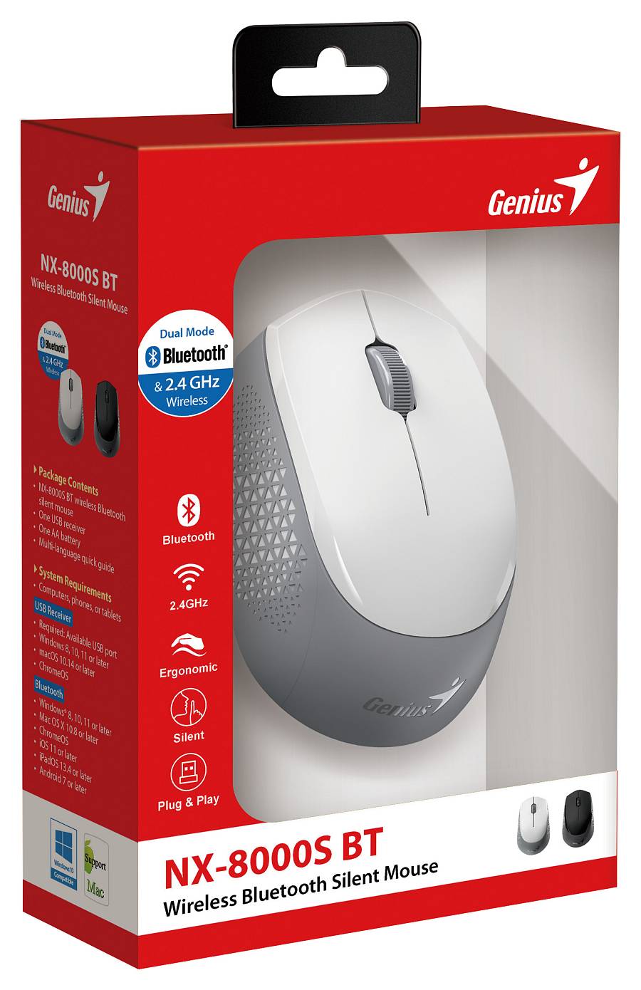 Genius BT Silent NX-8000S BT Wireless White
