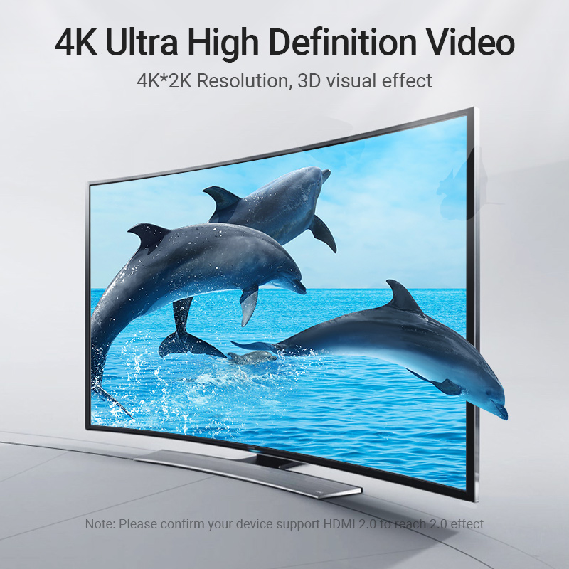 Vention HDMI Cable Right Angle 90 Degrees 2.0m AARBH