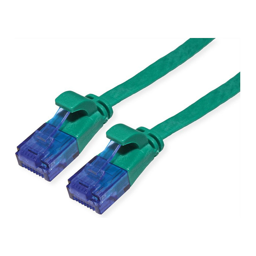VALUE Patchkabel Cat.6A (Class EA) UTP. extra-flach. grn. 3 m