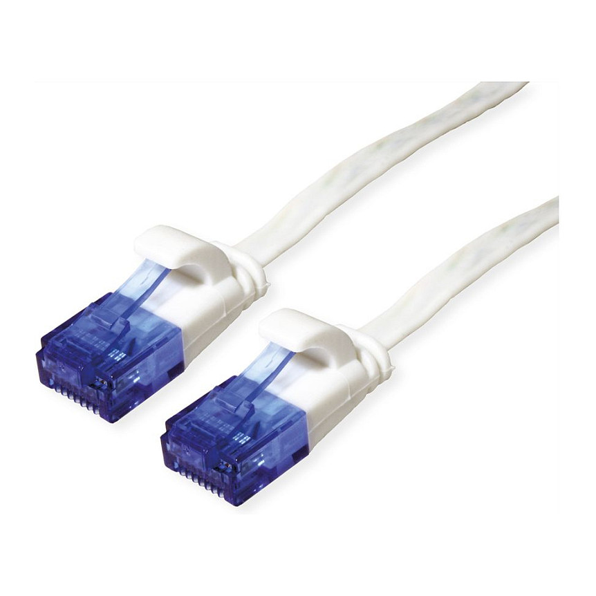 VALUE Patchkabel Cat.6A (Class EA) UTP. extra-flach. wei. 1.5 m