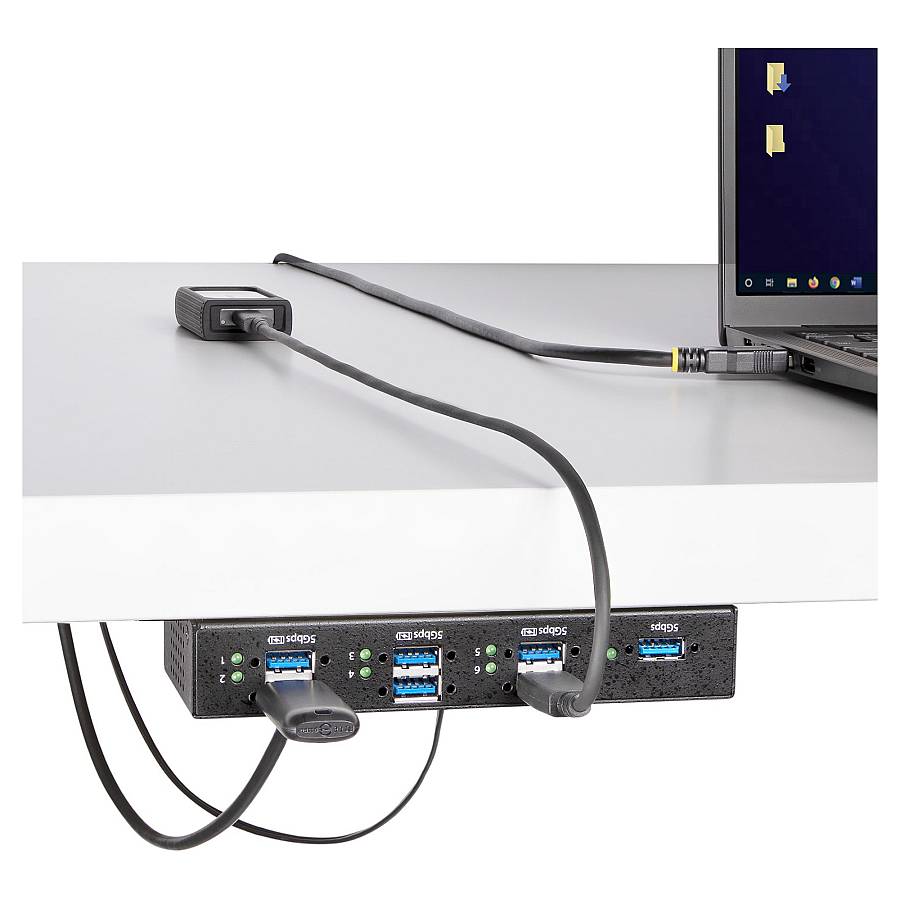 D StarTech 7PT MANAGED INDUSTRIAL USB HUB