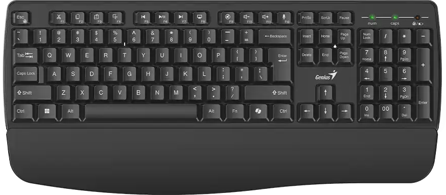 Genius AI Palm Rest KB-7123 English Wireless