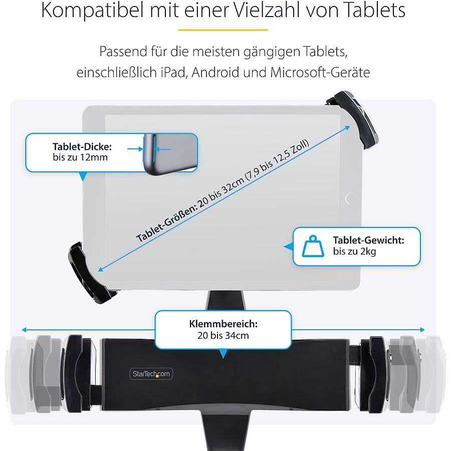 D StarTech VESA MOUNT ADAPTER FOR TABLETS